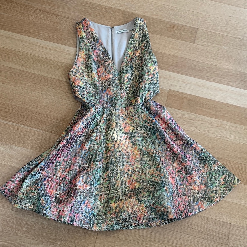 Alice & Olivia Rainbow Dress